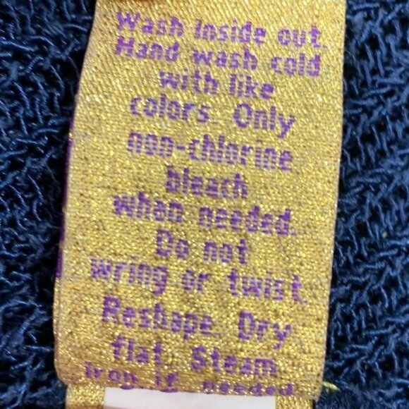 Princess Vera Wang Cropped Blue Cardigan Size Junior’s Large Small Flaw - Picture 11 of 15